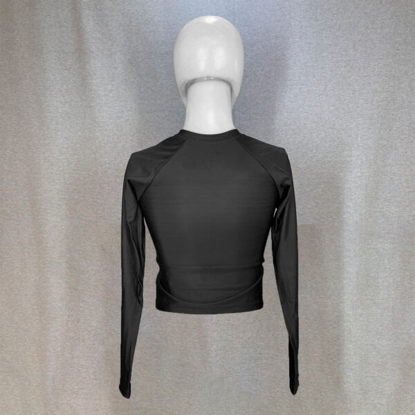 CropTop Manga Larga Negro - Image 2